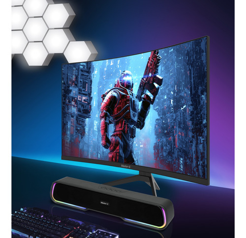 Pack Monitor Gamer Curvo Led 27 Fhd 165hz 1ms + Bt