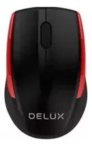 Comprar Mouse Inalámbrico Delux M521 Usb Black Red