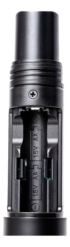 Microfone Sem Fio Duplo De Mão Uhf Amw Au58 C/ Estojo . Loja Cor Preto