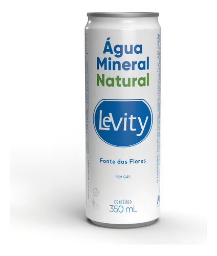 Água mineral Levity Água Mineral sem gás lata 350 mL pacote x 12 u