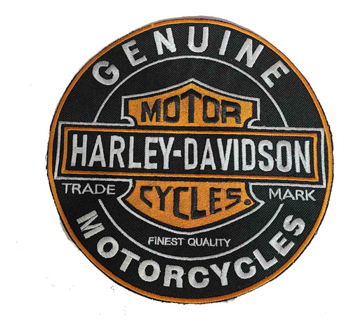 Parche Harley Davidson Bordado (genuine) 19 Cms 