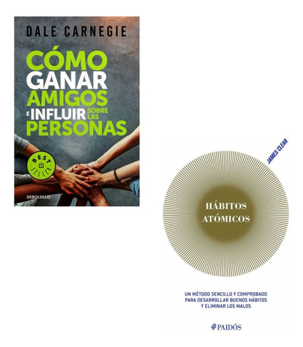 Duo De Libros Físicos: Hábitos Atómicos + Ganar Amigos