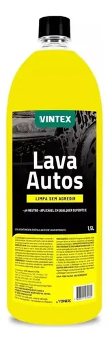 Lava Autos Vintex 1,5l Concentrado Neutro Shampoo Automotivo