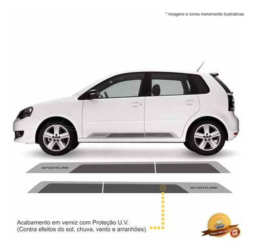 Kit Faixas/adesivos Polo Sportline 2014 - Modelo Original