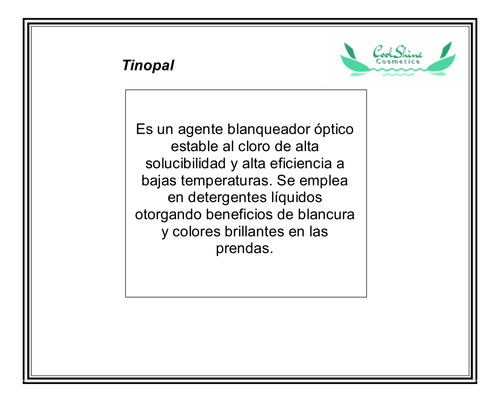 Tinopal Blanqueador Optico 1 Kg