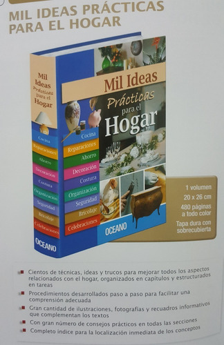 Libro Mil Ideas Prácticas Para El Hogar - Color - Oceano