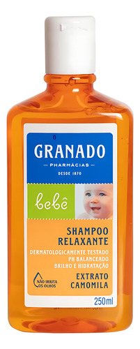 Shampoo Infantil BebĂȘ Relaxante Extrato Camomila 250ml