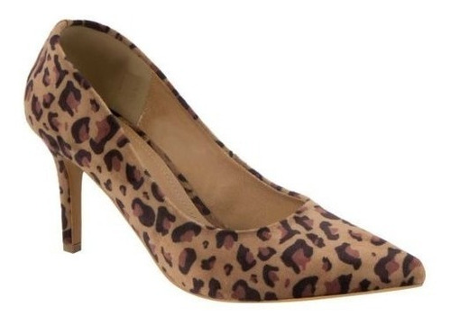 Zapatillas 86567 Tacón 8cm Animal Print Leopardo Stiletos