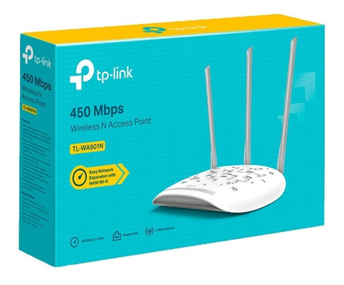 Punto De Acceso Inalámb. 450mbps Tl-wa901n Tp-link - Mihaba