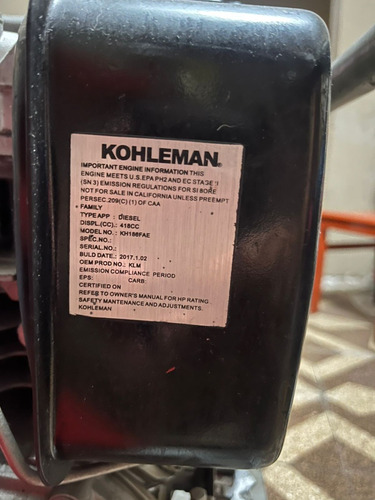 Motobomba Kohleman 418 Cc Diesel