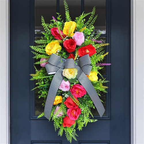 Dsv Flores De Arco Al Revés Decoración Colgante De Árbol