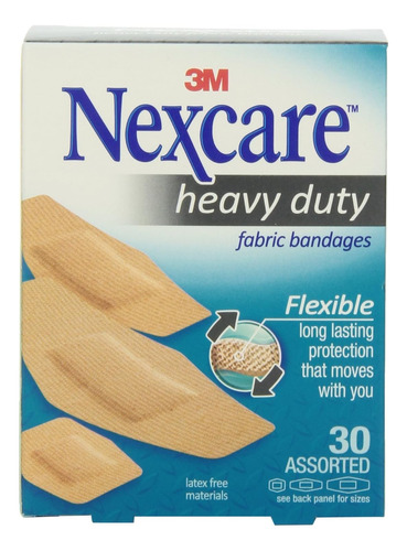 Nexcare Vendas De Tela Flexibles Y Resistentes  Paquetes De 