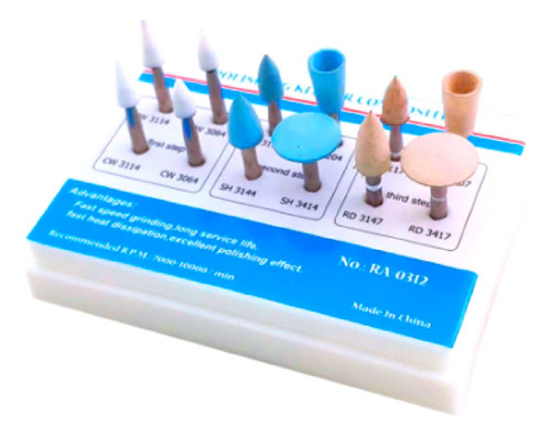 Kit Pulido Composite Dochem X12 Pulidores Odontologia Dental