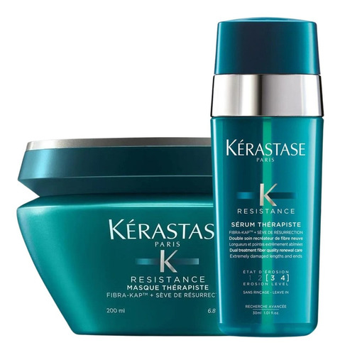 Kit Kerastase Tratamiento Para Cabello Mascarilla + Serum
