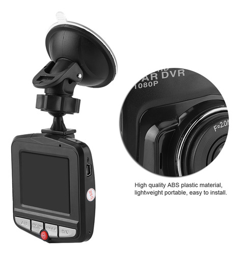 Cámara Dvr Full Hd 1080p 2.2 Pulgadas Para Coche Con Conducc