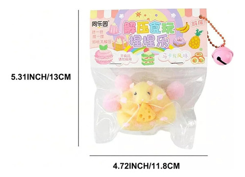 Juguete Squeeze Hamster Squishy For Aliviar El Estrés, 2 Pi