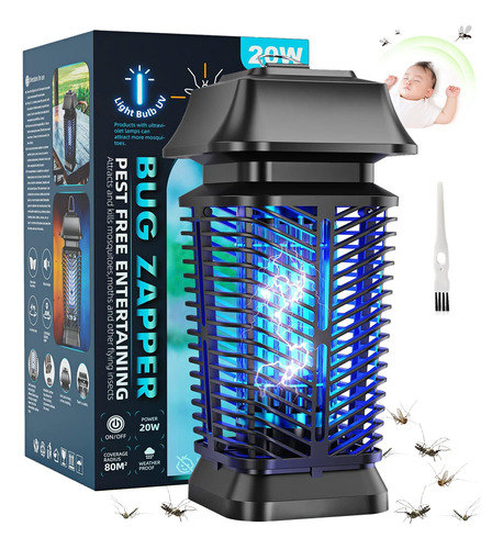 Lámpara Repelente Mosquito Killer Eléctrico Seguro 4200v/20w