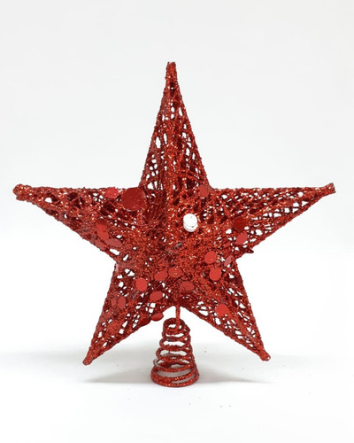 Puntal Estrella 15cm Roja #31125 Arbol De Navidad - Sheshu 