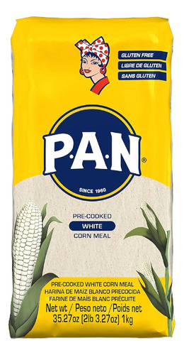 Harina Pan De Maíz Blanco Para Arepas X 10 Kg