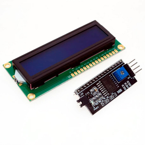 Display Lcd 16x2 1602 Com Back Azul + Modulo I2c P/ Arduino