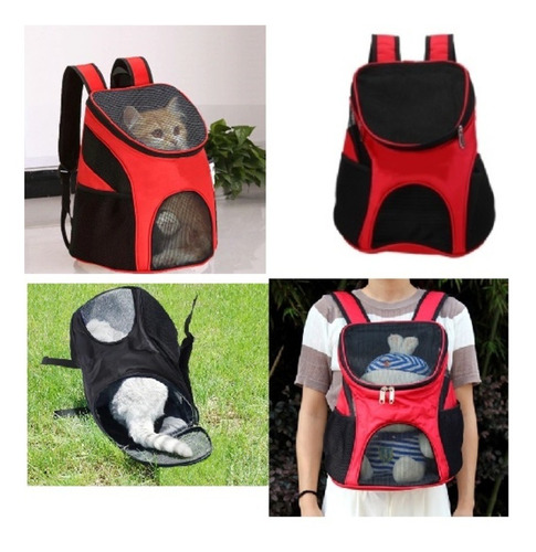 Mochila Caes Gatos Pet Dog Bag Bolsa De Transporte Passeio