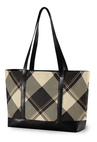 Buffalo Plaid F1 Mujer Laptop Tote Bag For Woman 15.6 Inch