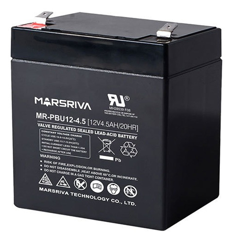 Bateria  Ups 12v 4.5 Ah Marsriva  -  Mr-pbu12-4.5