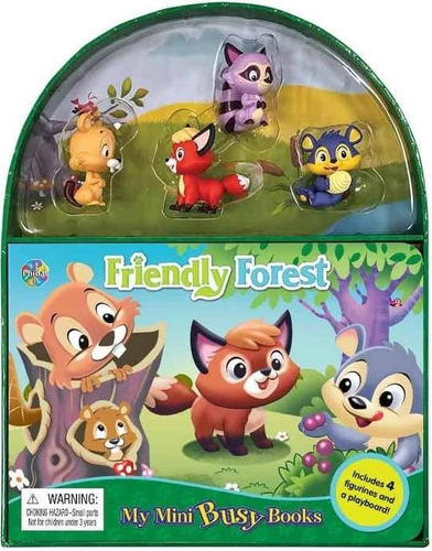 Bosque Amigable Mini Diverti-libros Libro Niños 4 Figuras