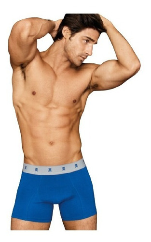 Boxer De Hombre De Algodón Liso Con Elástico Logo Bk. Bakhou