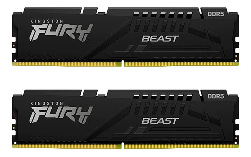 Kit Memoria Ram Kingston Fury Beast Ddr5 5200mhz 64gb 2x32gb