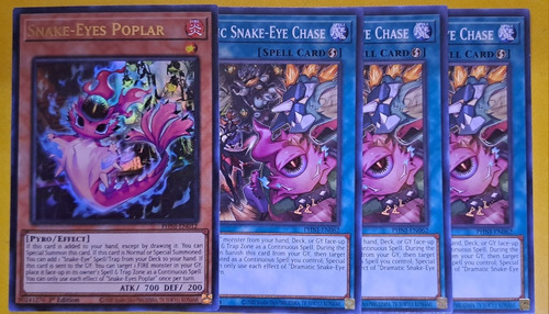 Snake Eyes Poplar Yugioh Ultra Rare Panthom Nightmare 