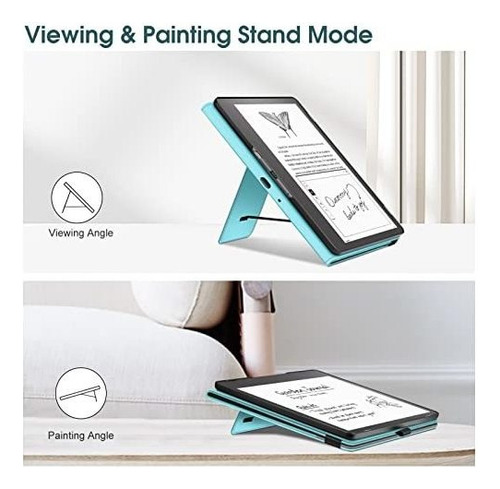 Funda Para Kindle Scribe 10.2 Con Soporte Turquesa Fintie