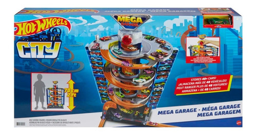 Hot Wheels City Pista De Juguete Mega Garage