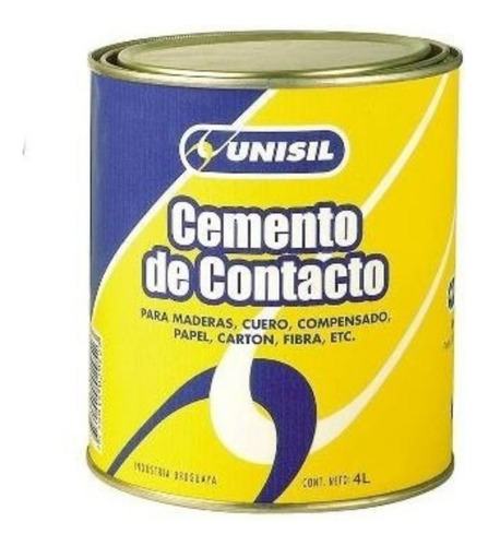 Adhesivo Cemento De Contacto 4 Litros Unisil G P