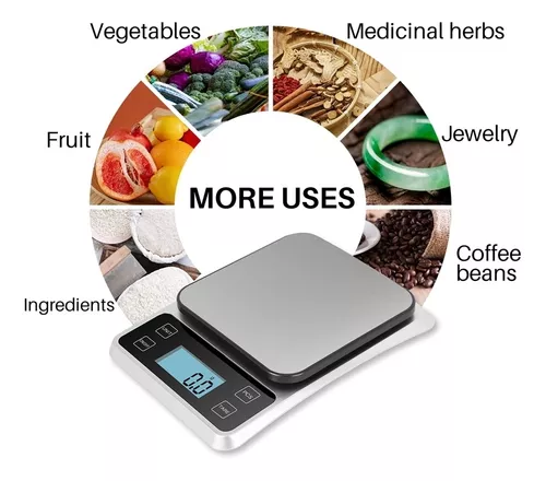 1 Báscula De Cocina Para Alimentos, 5000 G X 0,1 G Báscula Digital Gramos Y  Onzas