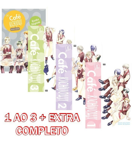 No Café Kichijouji 1 Ao 3 + Extra - Completo! Mangá Newpop