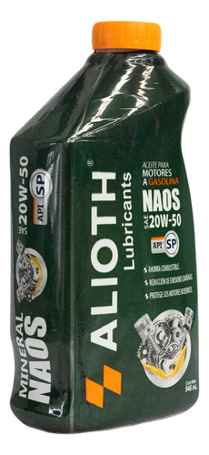 Naos Mineral Sae 20w-50 Sp Aceite Para Motor 946ml