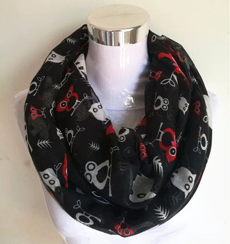 Envío Gratis Bird Infinity Scarf Bufanda De Anillo Circle