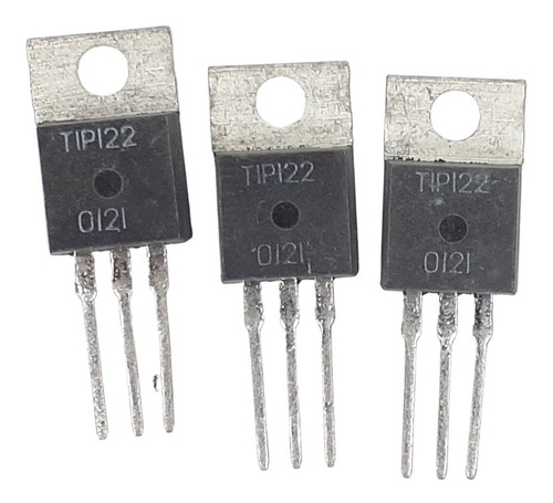 Imagen 1 de 2 de Kit 3 Transistor Darlington Npn  Tip122 100v 5a O Nte261