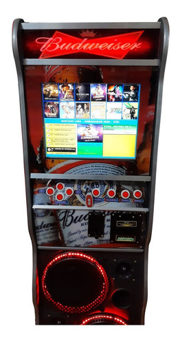 Maquina De Musica Jukebox Tela De 17 Polegadas Em Led Bud