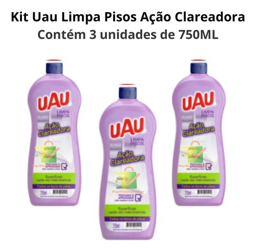 Kit Limpa Pisos Uau Ação Clareadora Ingleza - Original