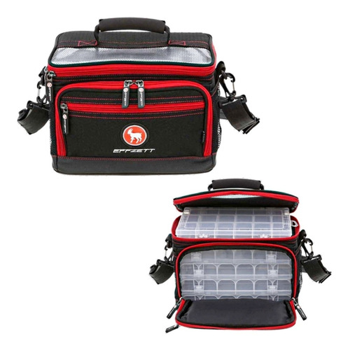 Bolso De Pesca Dam Effzett Spinning Bag 4 Cajas 30x18x23cm.