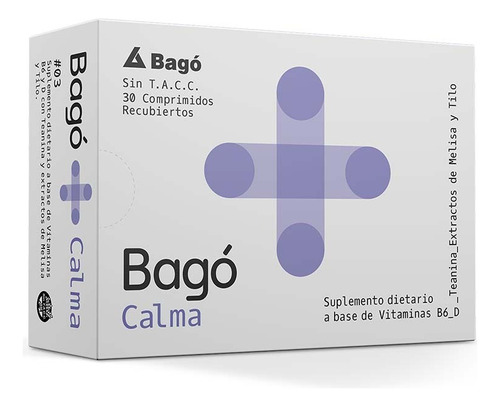 Bagó Calma Suplemento Dietario X 30 Comprimidos 