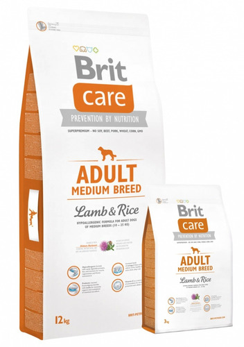 Brit Brit Adult Medium Breed Lamb & Rice 3 Kg.