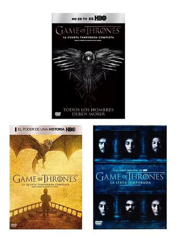 Game Of Thrones Juego De Tronos Paquete Temporadas 4 5 6 Dvd
