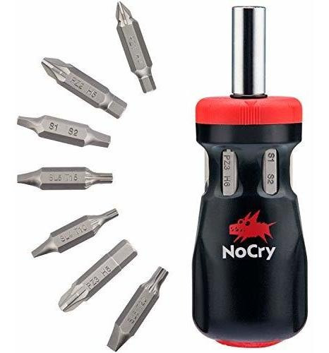 Nocry Stubby Juego Destornillador Trinquete Mini Punta