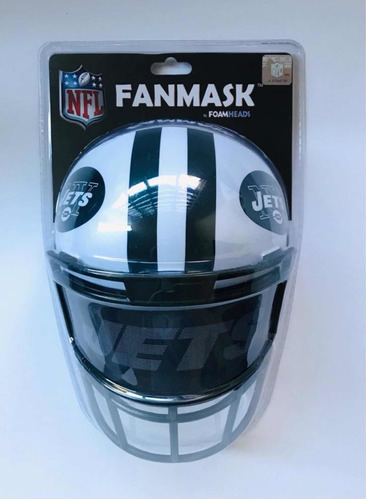 Máscara En Forma De Casco De Los New York Jets, Producto Nfl