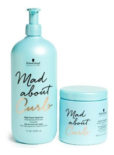 Kit Schwarzkopf Mad About Curls Shampoo X1000+ Máscara X500 