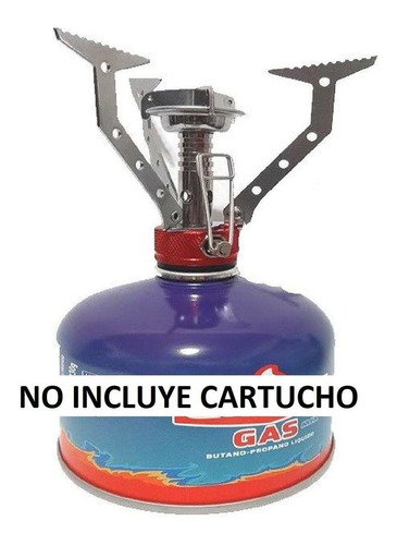 Imagen 4 de 8 de Mini Calentador Anafe Mechero Gas Butano Portátil Plegable