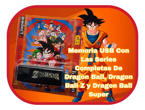 Memoria Usb Con Serie Completa De Dragon Ball, Z Y Super